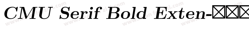 CMU Serif Bold Exten字体转换
